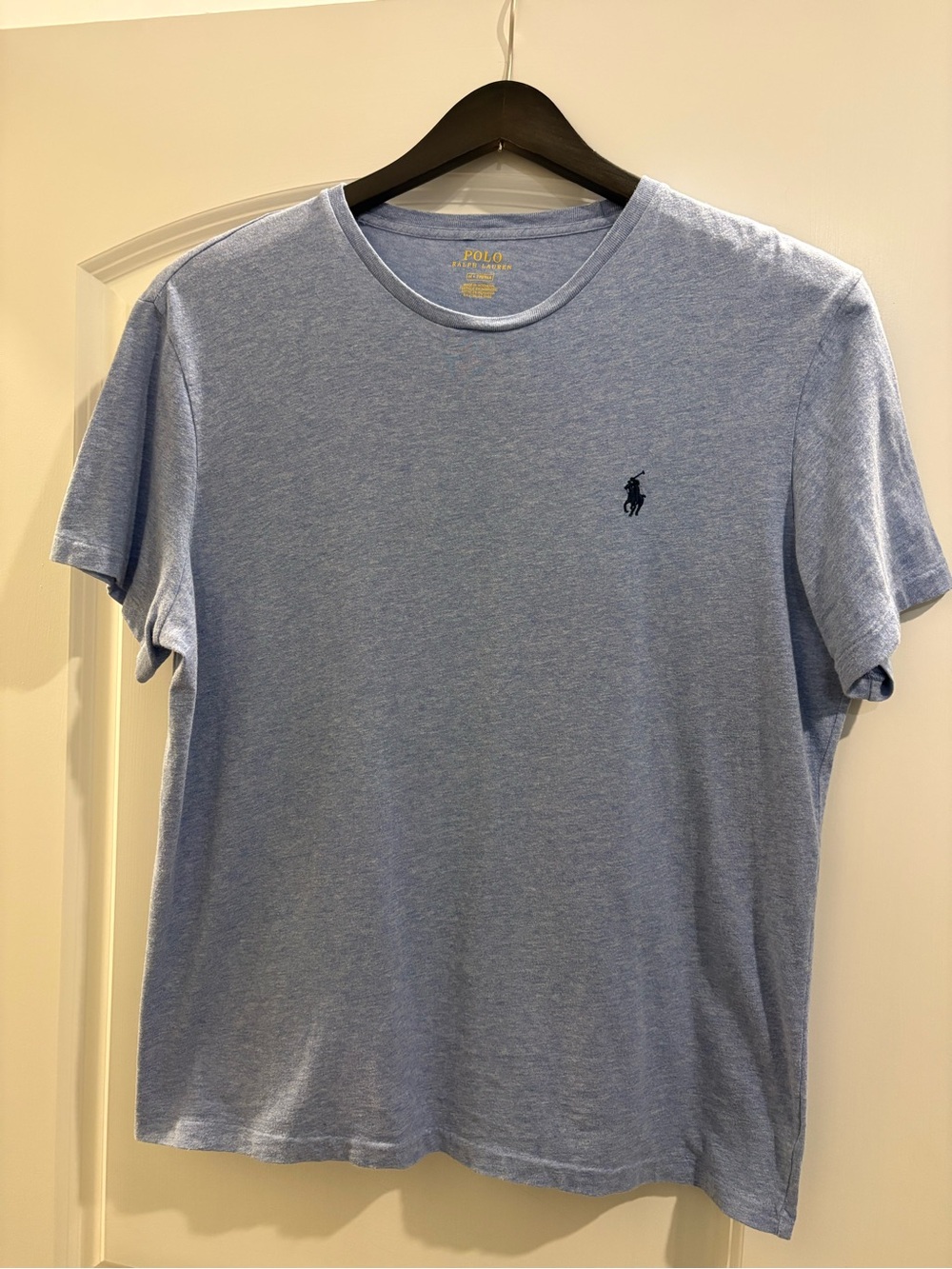 Polo by Ralph Lauren Heathered Light Blue Crewneck Tee